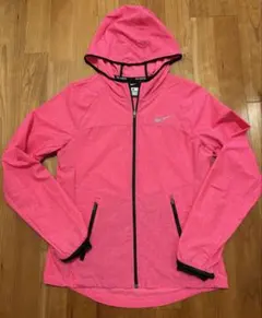 NIKE RUNNINGフード付きウィンドブレーカー ピンク レディースS
