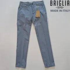 新品 BRIGLIA 1949 イタリア製 チノパン グレー ネイビー S-M - メルカリ