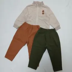 まとめ売り 子供服 トレーナー ズボン プティバディ 西松屋 3点 100のサムネイル