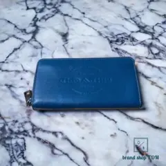 coach　コーチ　長財布　ブルー　革