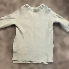 PLST リブ編み セーター Mサイズ ライトグレー