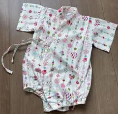 ベビー甚平 80cm 多色模様