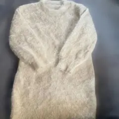 ホワイトファーワンピース 130