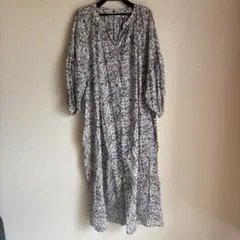 Samansa Mos2 花柄長袖シャツワンピース