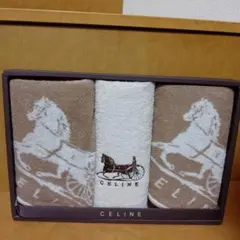 CELINE タオルセット フェイスタオル2枚・ウォッシュタオル1枚