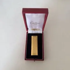 Cartier ライター ゴールドカラー 本体 専用ケース付 年代物 - メルカリ
