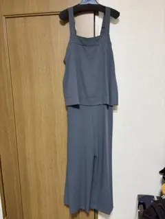グレー ストラップ付き オールインワン