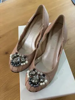 DIANA ビジュー付きパンプス 23cm