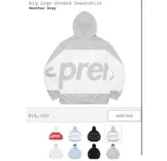 Supreme 21SS Big Logo Hooded Sweatshirtのサムネイル