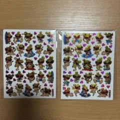 ヒスミニ キラキラシール ステッカー 2枚セット レトロ - メルカリ