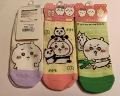 ちいかわ　靴下　 3足セット　深谷ねぎ　パンダのサムネイル