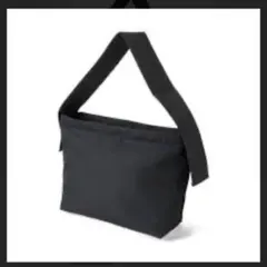 無印良品　太ベルトスクエアショルダーバッグ　黒　美品