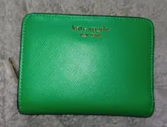 kate spade グリーン 二つ折り財布