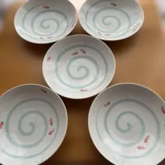 金魚柄 皿 5枚セットのサムネイル