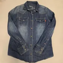 CECIL DAY'S デニムシャツ 長袖 Mサイズのサムネイル