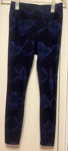 UNIQLO レギンス　M ダークブルー タイダイ柄