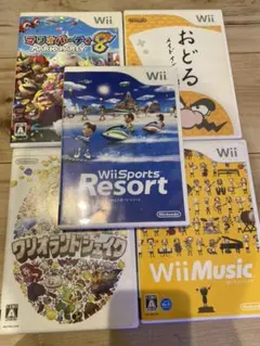 Wiiソフト　セット　写真のうち４本
