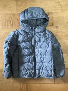 ユニクロ　ダウンジャケット　パーカー　グレー　120