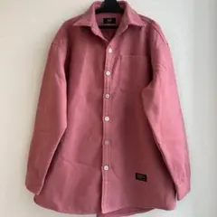 AA フリースピンクシャツ　ビッグサイズ　オーバーサイズ