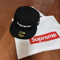 SUPREME Est.1994 6-panel キャップ ブラック 21AW - メルカリ