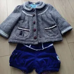 プチジャム Petit jam 中綿コート　かぼちゃパンツ