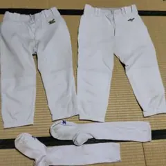 MIZUNO・野球ユニフォーム・ズボン(練習着)とソックスセット・MとL
