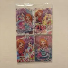 アイカツ プリパラ ウエハース カード 大空あかり 真中らぁら 4枚セット