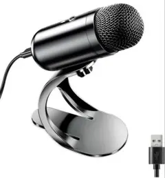 ❤️即日発送❤️LiANGSTAR USBマイク ブラック モデルK6 ゲーミン