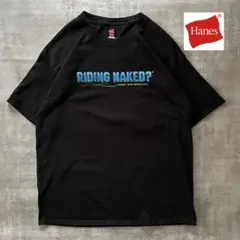 US古着　RIDING NAKED？バイクイベントTEE