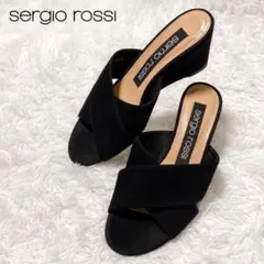 セルジオロッシ　sergiorossi 　スウェード　クロス　サンダル　23.5のサムネイル