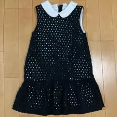 ケイトスペード ノースリーブ ワンピース 115cm 白襟 レース 美品