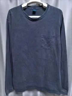 グッドオン　ピグメント　ロンT　ポケT　ネイビー