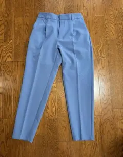 GU センタープレスパンツ ブルー M