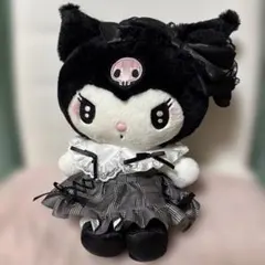タグ付　サンリオ　夢展望　クロミ　ぬいぐるみ　キーホルダー　マスコット　ゴスロリ タグ付 サンリオ 夢展望 クロミ ぬいぐるみ キーホルダー マスコット