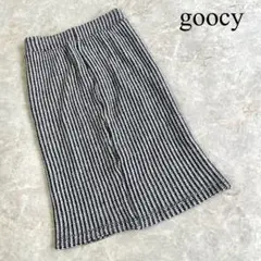goocy グースィー バックファスナー ひざ丈 ニット タイトスカート Fのサムネイル