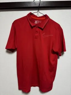 Nike Golf DRI-FIT レッド ポロシャツ