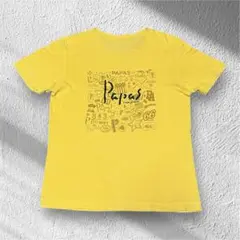 PAPAS パパス ロゴ プリント Tシャツ M