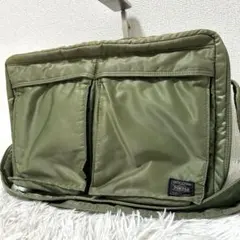 超美品✨ポーター タンカー ウエストバッグ 2way セージ 吉田カバン