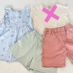 子供　キッズ　夏服　半袖　まとめ売り　ユニクロ　プティマイン　女の子　110
