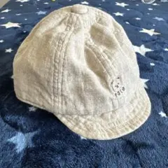 POLO ベージュキャップ　ベビー帽子　44cm