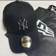 ニューエラ　9FORTYRHINESTONE ニューヨークヤンキース　ブラック