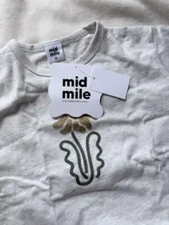 midmile 花モチーフ 半袖Tシャツ 90