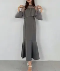 値下げ！JUNOAH チュールボレロ＋フレアキャミワンピース