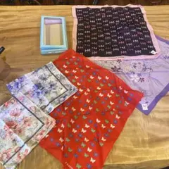 花柄ハンカチ　モリハナエ　ランセル