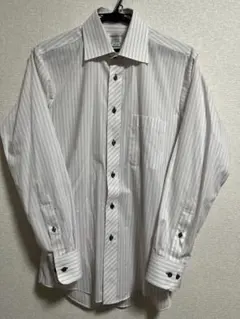 ORIHICA ストライプ 長袖シャツ S