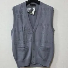 【新品タグ付き】レナウン EX-CLUB メンズ ウール ニット ベスト M