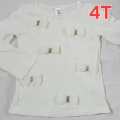 100cm　カーターズ　長袖　Tシャツ　りぼん　リボン　女の子　白　ロンTのサムネイル