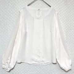 CECIL McBEE セシルマクビー シフォンブラウス M ベージュ