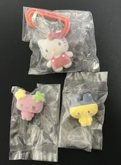 たまごっち フロッキーマスコット ふらわっち　まめっち　ハローキティ　3種セット