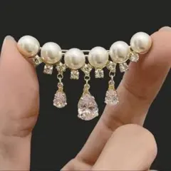 パールブローチ ゴールド 結婚式 アクセサリー 和装 フォーマル ママ 上品